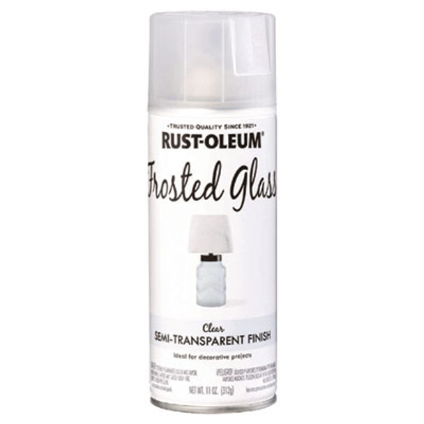 Specialty Frosted Glass Spray Paint, Matte Clear, 11 Oz Aerosol Can, 6/Carton