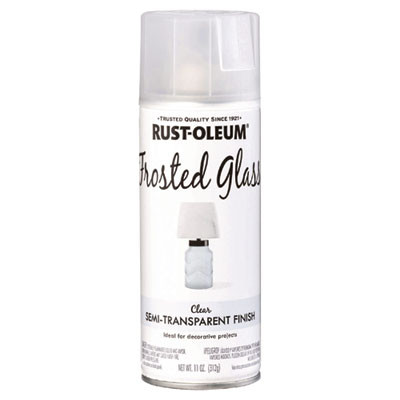 Specialty Frosted Glass Spray Paint, Matte Clear, 11 Oz Aerosol Can, 6/Carton