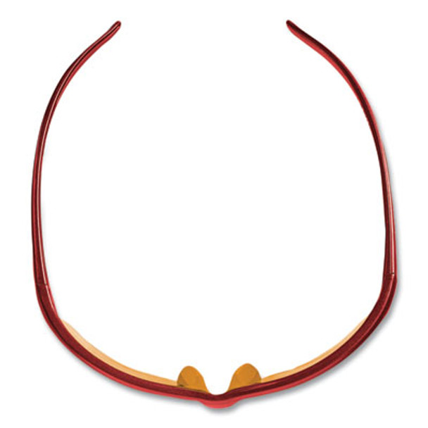 Equalizer Safety Glasses, Red Frames, Amber/Yellow Lens, 12/Box