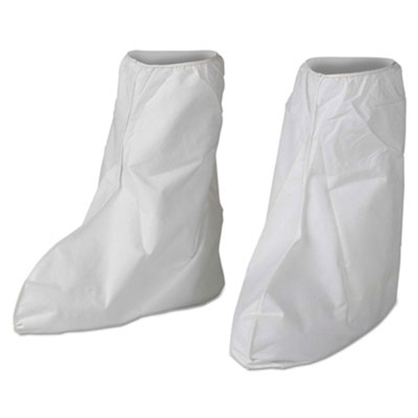 A40 Liquid/Particle Protection Boot Covers, Medium To Large, White, 400/Carton