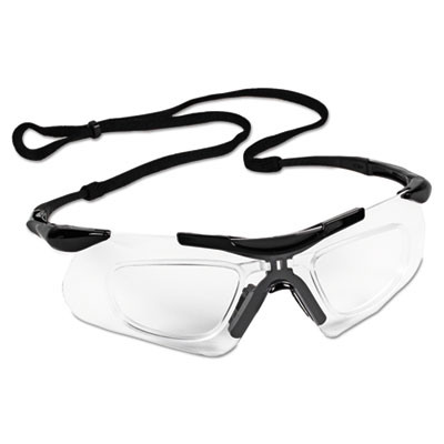 Nemesis Readers Safety Glasses, Black Half Frame, Clear Dual Lens, 12/Box