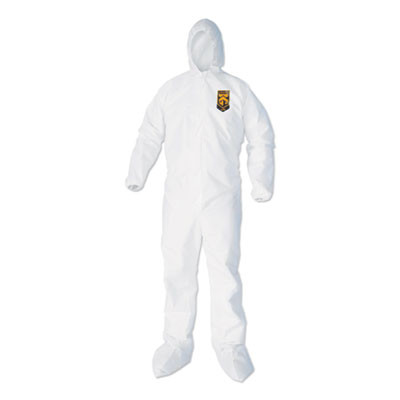 A45 Prep And Paint Coveralls, White, Large, 25/Carton