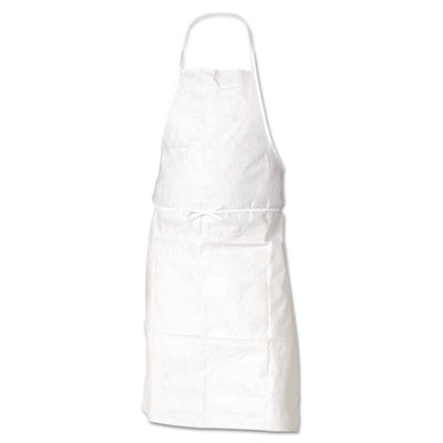 A10 Light Duty Aprons, 28 In. X 36 In., One Size Fits Most, White, 100/Carton