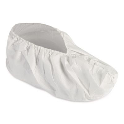 A40 Liquid And Particle Protection Shoe Covers, Medium, White, 400/Carton