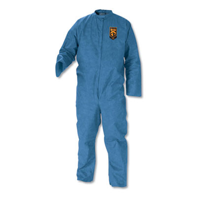 A20 Zipper Front Protection Coveralls, X-Large, Blue, 24/Carton