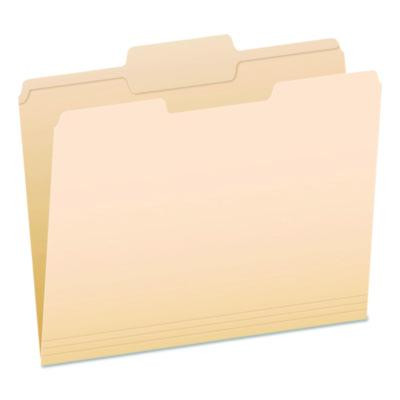 Reinforced Top Tab Manila File Folders, 1/3-Cut Tabs: Center Position, Letter Size, Manila, 100/Box