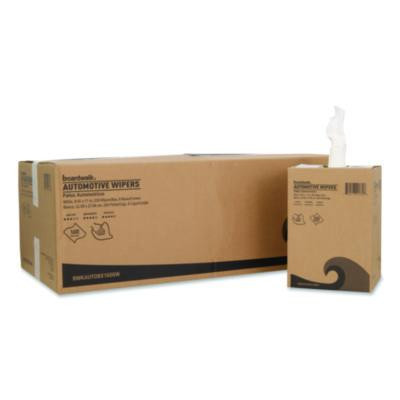 Automotive Wipers, 10.63 x 20.47, Unscented, White, 200/Box, 8 Boxes/Carton