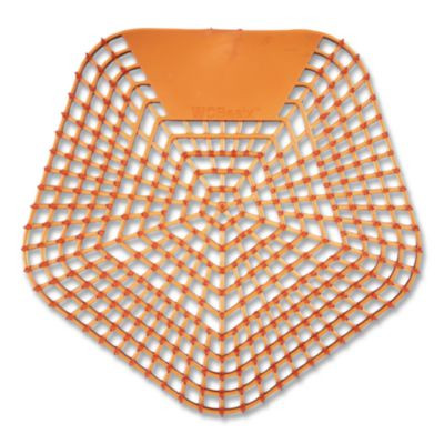 Anti-Splash Urinal Screen, Mango Mist Scent, Orange, 0.11 Oz, 10/Box
