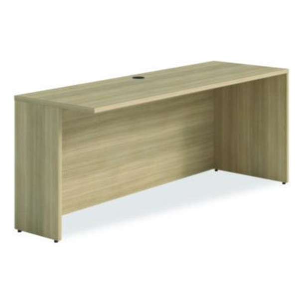 Alera Seville Series Multipurpose Desk Table With One Recessed Leg, 70.87" x 23.62" x 29", Oak