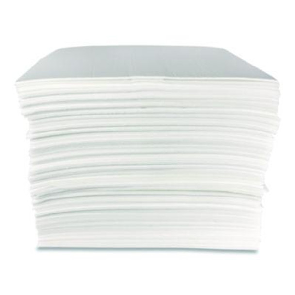 Mighty Mat Heavy Absorbent Pads, Stay Put Backing, 18 Gal, 16" x 18", 100/Box