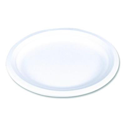 Champware Molded Fiber Tableware, Molded Fiber Platter, 12.5" Dia, White, 125 Plates/Sleeve, 4 Sleeves/Carton