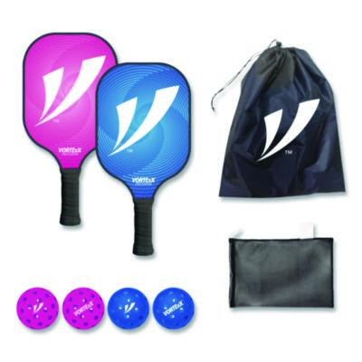 Pickleball Set, Pink/Blue, 15.75" x 7.75" x 2.9"