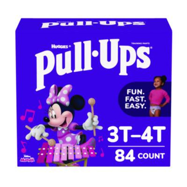 Learning Designs Potty Training Pants For Girls, Size 5, 3T-4T, 32 Lbs To 40 Lbs, 84/Carton