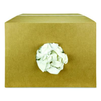 Sweatshirt Rags, Unscented, White, 8/Lb, 25 Lb/Carton