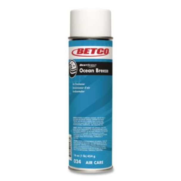 Bestscent Ocean Breeze Deodorizer, Ocean Breeze Scent, 19 Oz Can, 12/Carton