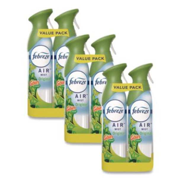 Air, Gain Original, 8.8 Oz Aerosol Spray, 2/Pack, 3 Packs/Carton