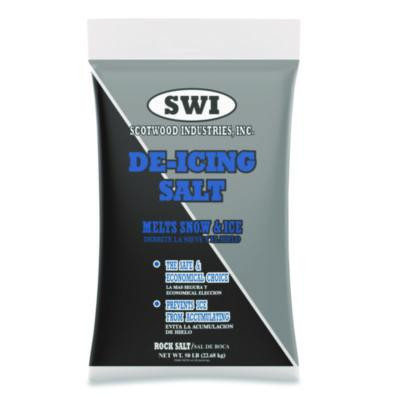 Rock Salt De-Icing Salt, 50 Lb Bag
