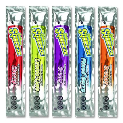Sqweeze Freeze Pops, Assorted Flavors, 3 Oz Packets, 150/Carton