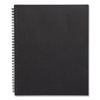 Wirebound Soft-Cover Business-Meeting Journal, Meeting-Minutes/Notes Format, Black Cover, (80) 11 x 8.5 Sheets