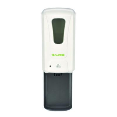 Wall Mount Automatic Gel Hand Sanitizer/Soap Dispenser With Drip Tray, 40 Oz, 4.48 x 6 x 18.1, White