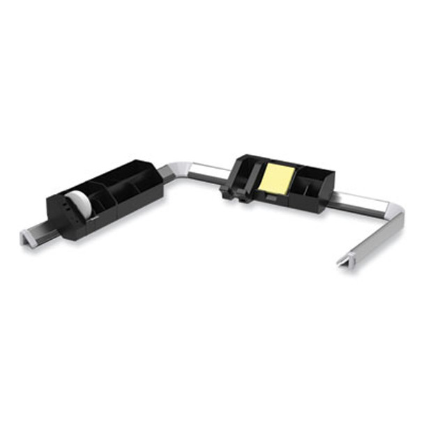 Konnect Desk Organizer And Cable Management 14-Piece Kit, Plastic, Black