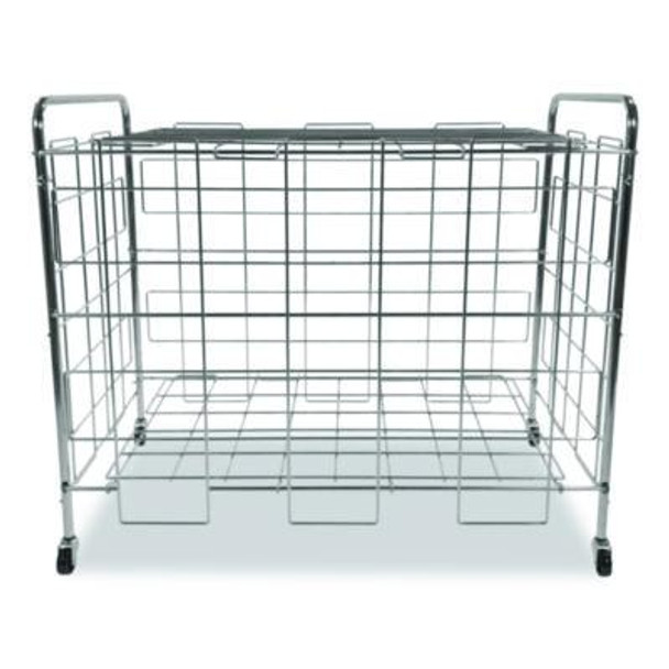 Portable Ball Locker, Metal, 176 Lb Capacity, 24 x 41 x 36, Chrome