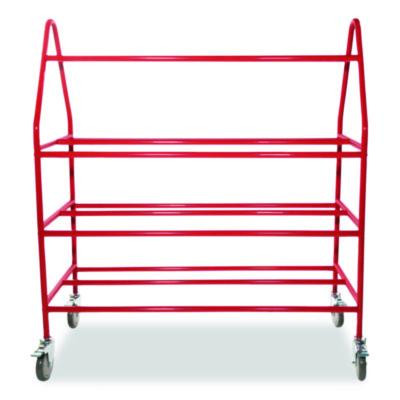 Deluxe Pro Ball Cart, Metal, 176 Lb Capacity, 18.5 x 51 x 54, Red