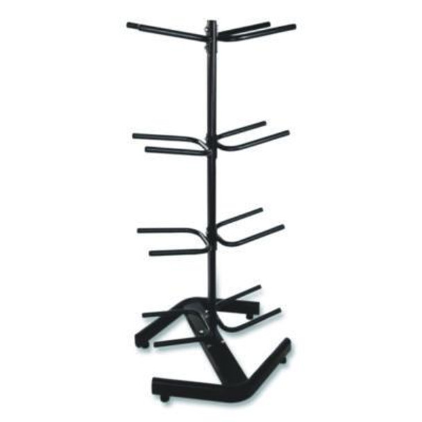 U-Ring Double Medicine Ball Tree, 28" x 28" x 60", Black