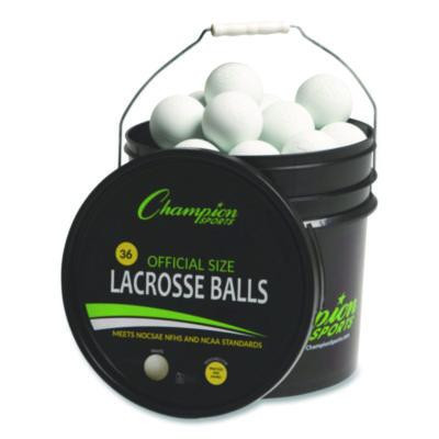 Bucket Of Lacrosse Balls, Official Size, White, 36 Balls/Bucket
