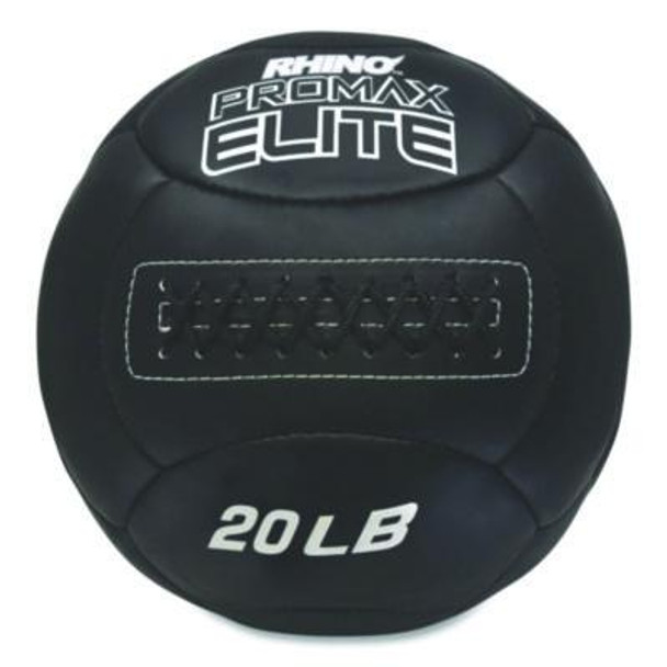 Rhino Promax Elite Medicine Ball, 20 Lb, Black