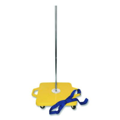 Scooter Stacker, Plastic, 176 Lb Capacity, 21 x 16 x 39, Silver/Yellow
