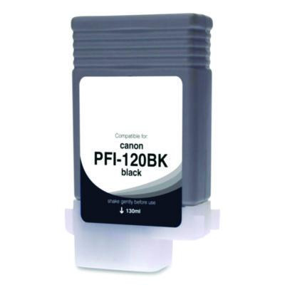 Compatible Black Ink Replacement For Pfi-120 (2885C001), 130 Ml