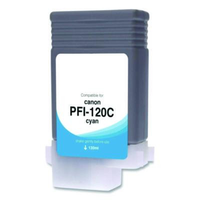 Compatible Cyan Ink, Replacement For Pfi-120 (2886C001), 130 Ml