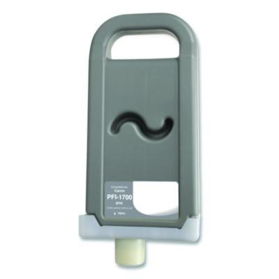 Compatible Gray Ink, Replacement For Pfi-1700 (0781C001Aa), 700 Ml