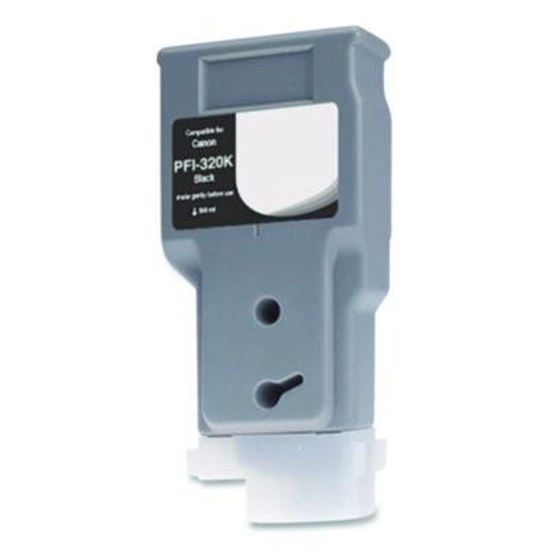 Compatible Black Ink, Replacement For Pfi-320 (Pfi-320Bk), 330 Ml