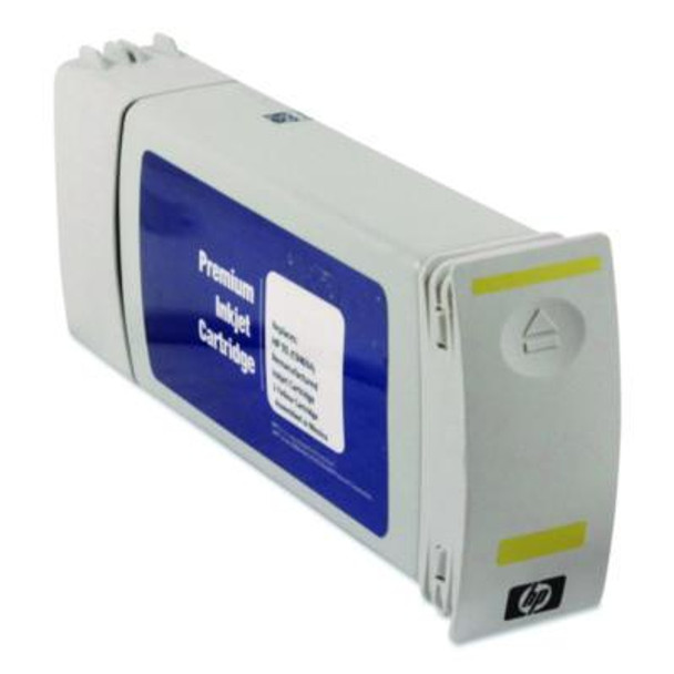 Compatible Yellow High-Yield Ink, Replacement For 91 (C9469A), 775 Ml