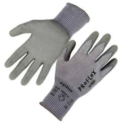Proflex 7024 Ansi A2 Pu Coated Cr Gloves, En388: 4X42B, 7" Long, X-Small, Gray, Pair