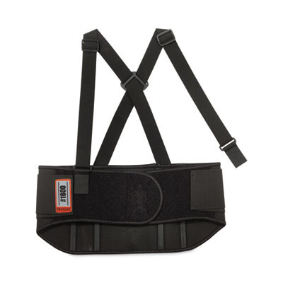 Proflex 1600 Standard Elastic Back Support Brace, X-Small, 20" To 25" Waist, Black