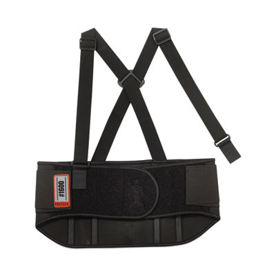 Proflex 1600 Standard Elastic Back Support Brace, X-Large, 38" To 42" Waist, Black