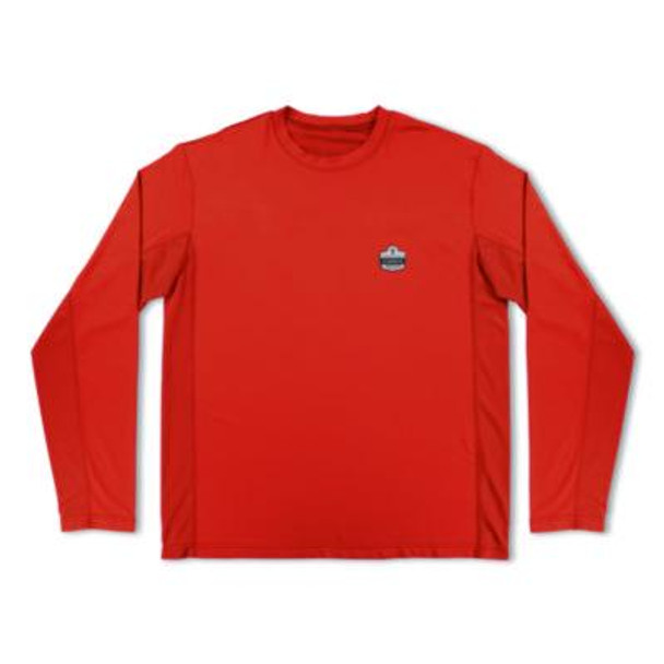 Chill-Its 6689 Cooling Long Sleeve Sun Shirt With Uv Protection, 2X-Large, Orange