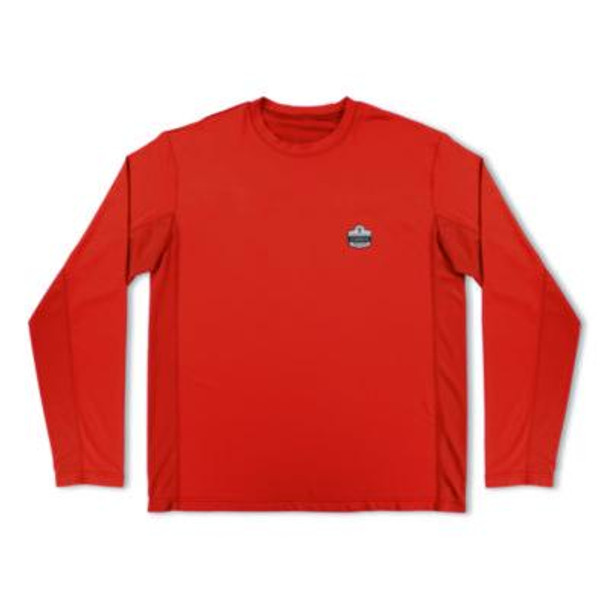 Chill-Its 6689 Cooling Long Sleeve Sun Shirt With Uv Protection, 3X-Large, Orange