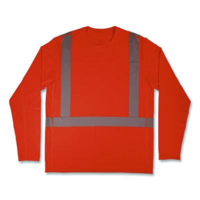 Chill-Its 6688 Type R Class 2 Cooling Hi-Vis Sun Shirt With Uv Protection, 2X-Large, Orange