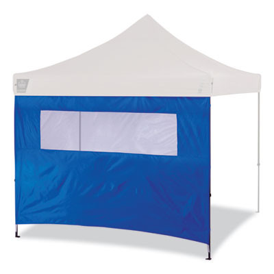 Shax 6092 Pop-Up Tent Sidewall With Mesh Window, Single Skin, 10 Ft x 10 Ft, Polyester, Blue