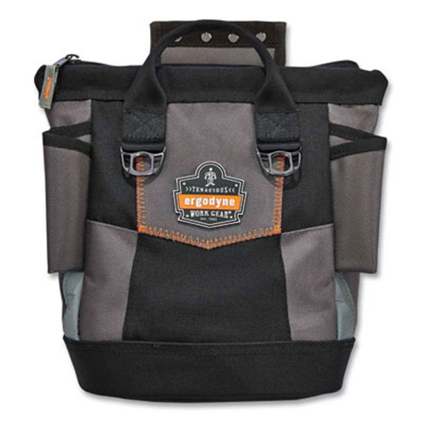 Arsenal 5517 Premium Topped Tool Pouch With Zipper, 6 x 10 x 11.5, Polyester, Black