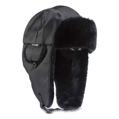N-Ferno 6802 Classic Trapper Hat, 3M Thinsulate/Nylon, X-Small, Black