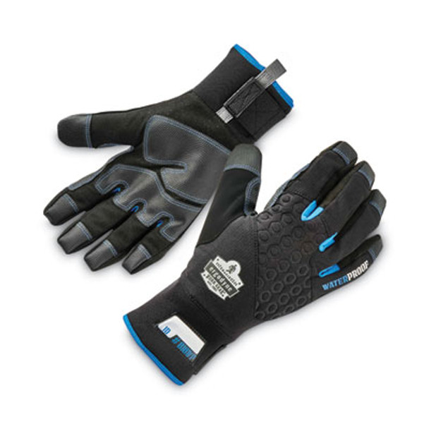 Proflex 818Wp Thermal Wp Gloves With Tena-Grip, En388: 3423X, 9" Long, Small, Black, Pair