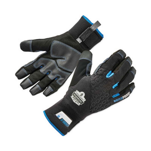 Proflex 818Wp Thermal Wp Gloves With Tena-Grip, En388: 3423X, 9" Long, Xx-Large, Black, Pair