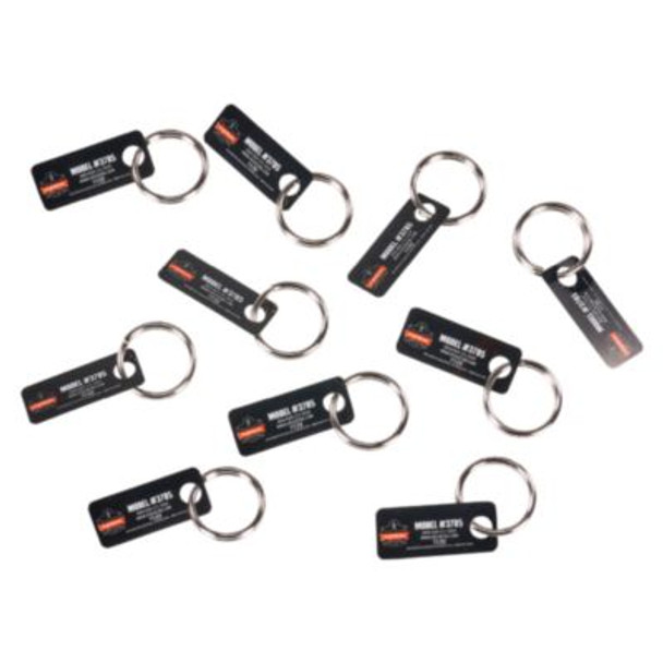 Squids 3785 Split Ring Tool Attachment, 2 Lb Max Working Capacity, 1" Dia, Silver, 10/Pack