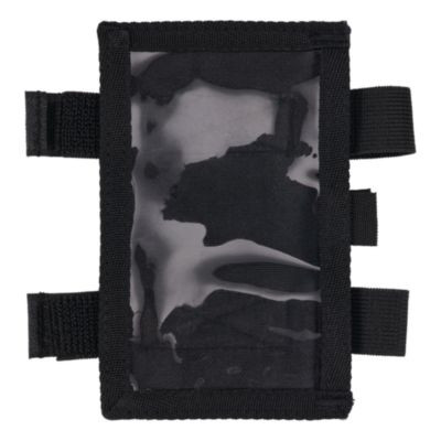 Squids 3390 Dual Band Arm Id/Badge Holder With Hook-And-Loop Closure, Vertical, Black, 3.75 x 5.75, 2.75 x 4.75 Insert