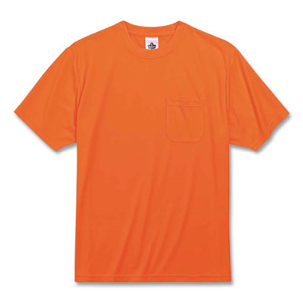Glowear 8089 Non-Certified Hi-Vis T-Shirt, Polyester, 2X-Large, Orange